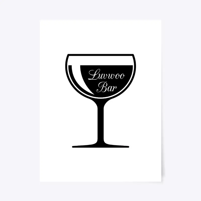 Luvwoo Bar Logo Black